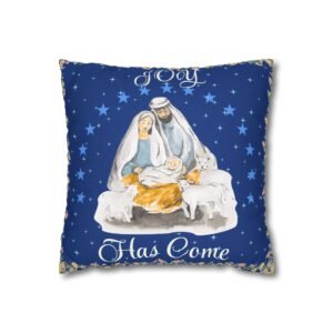 nativity pillowcase "joy has come" christmas decorative throw pillow cover